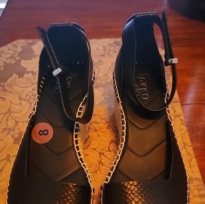 Franco Sarto Black Camera Espadrilles